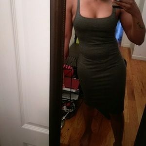 Grey body fit Zara dress