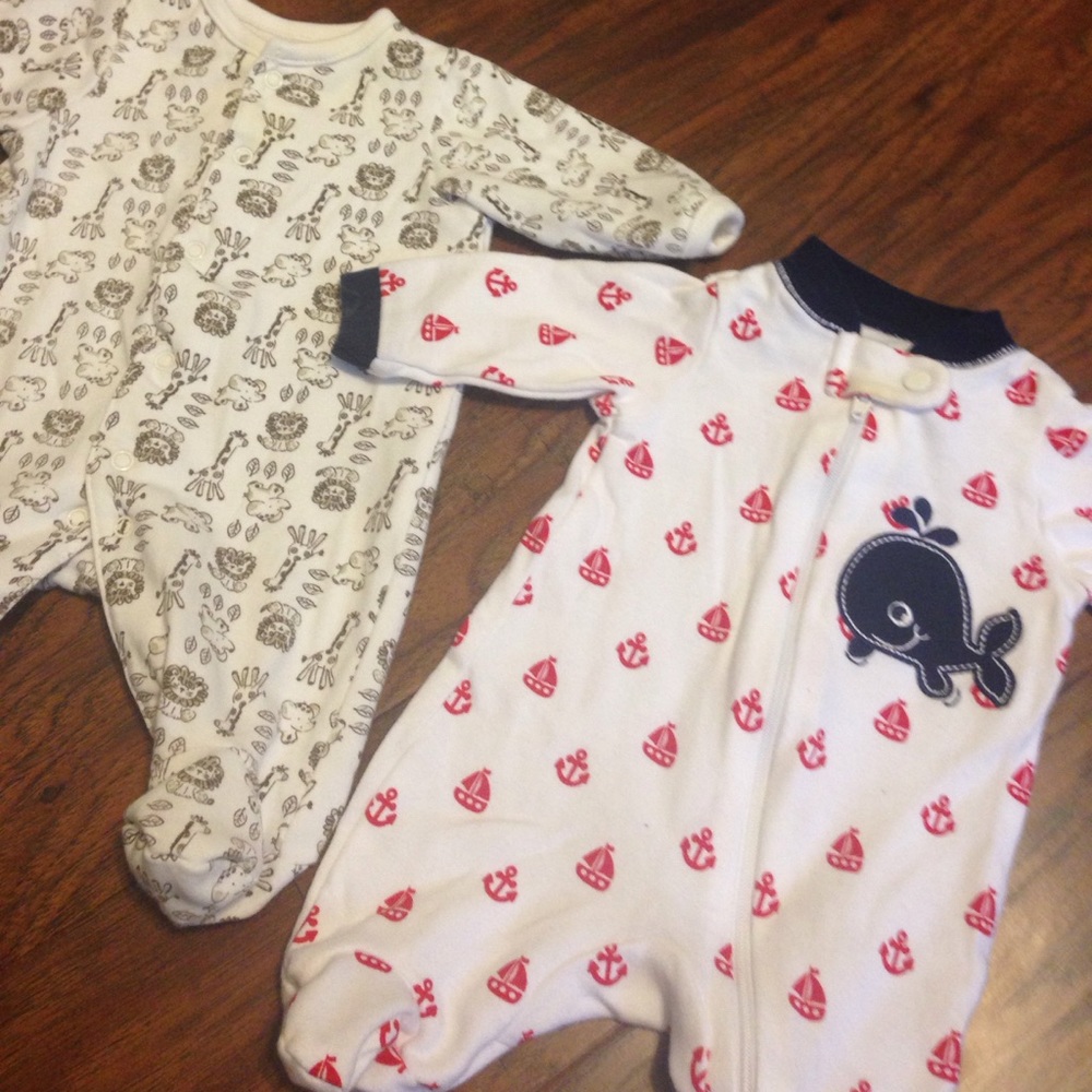 2-Piece Preemie Footed Sleepers