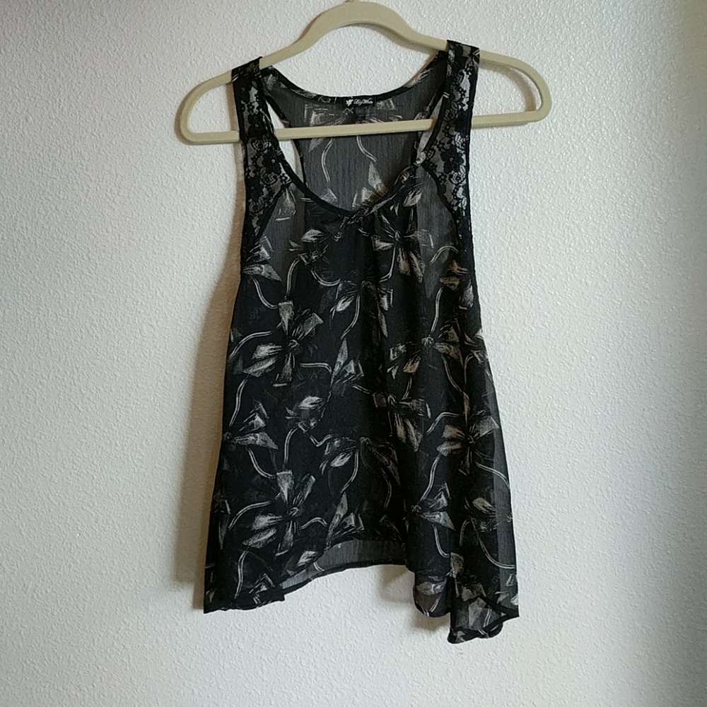 Sheer racerback tank