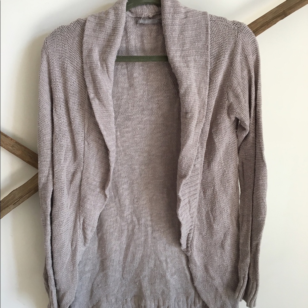 Grey cardigan