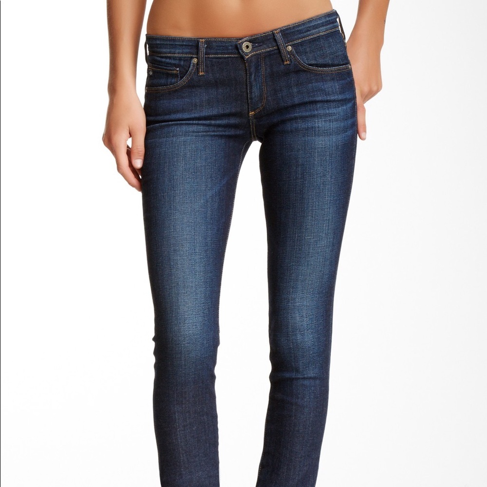 AG Aubrey Skinny Straight Jeans in Crest Blue 24