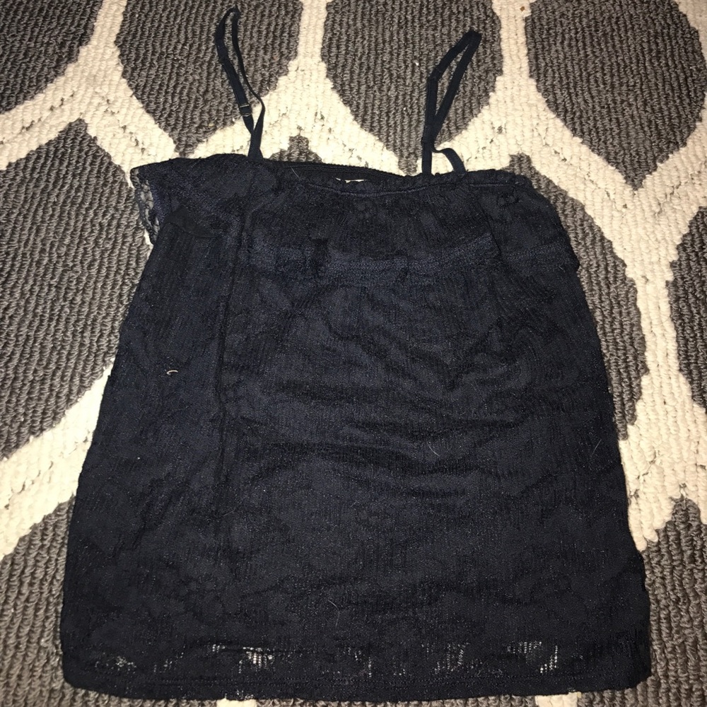 Navy blue Hollister tank top