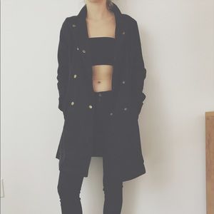 Black trench coat