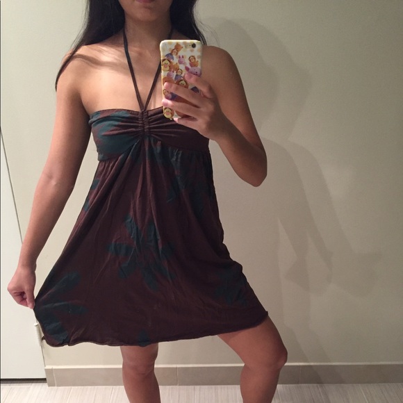 t&c Dresses & Skirts - Brown and green floral dress