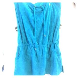 Strapless Terry cloth Ralph Lauren Coverup dress