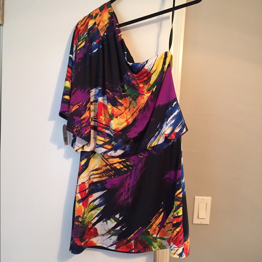 Jessica Simpson one shoulder mini dress never worn