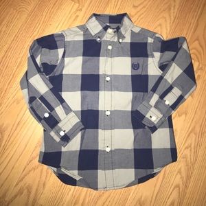 Long Sleeve Chaps Shirt for Boy. Size 3T