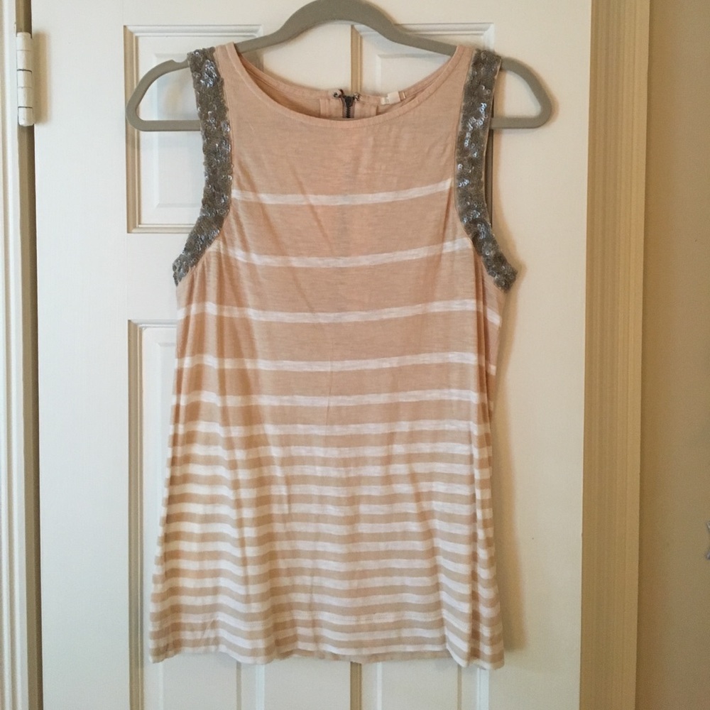 J. Crew sequin-trimmed tank