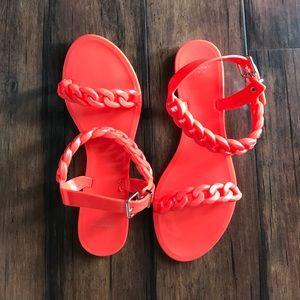 Jelly chain link sandals
