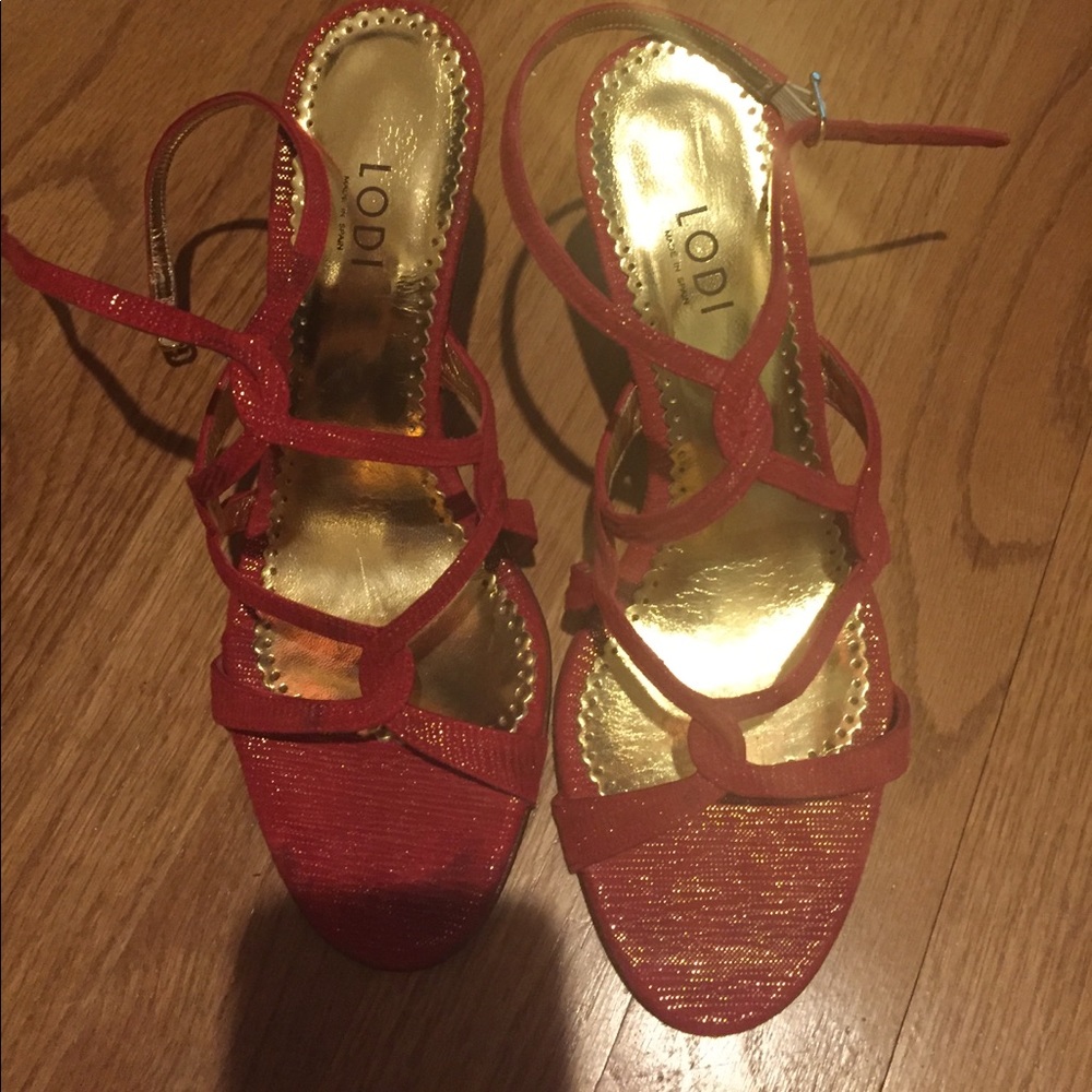 New Lodi red Sandals size 7