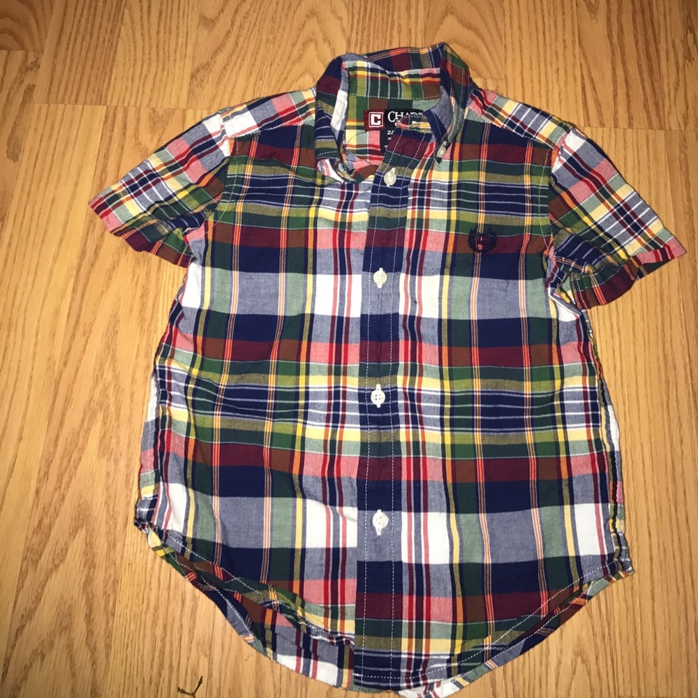 Short Sleeve Chaps Shirt for Boys. Size 2T