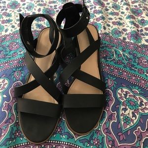 Black Sandals w/Small Heel!