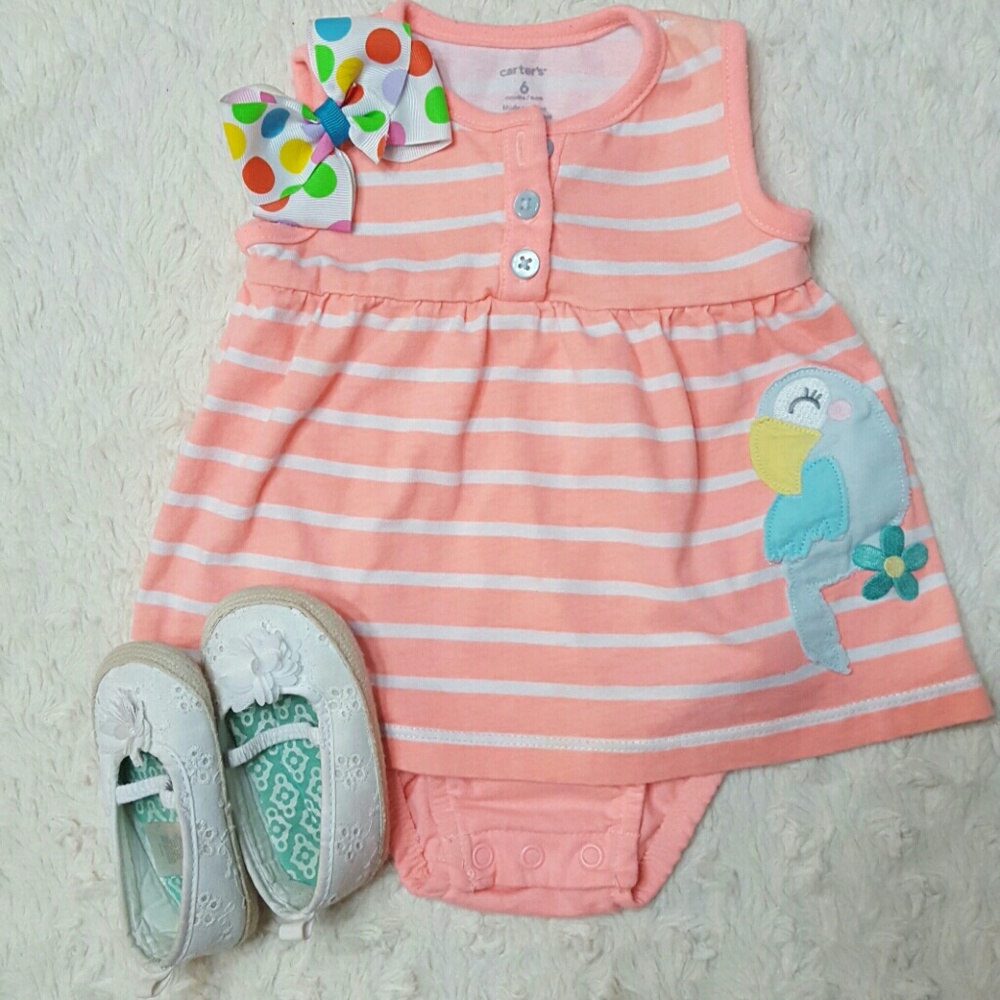 🌹Infant, girls, onesie dress!