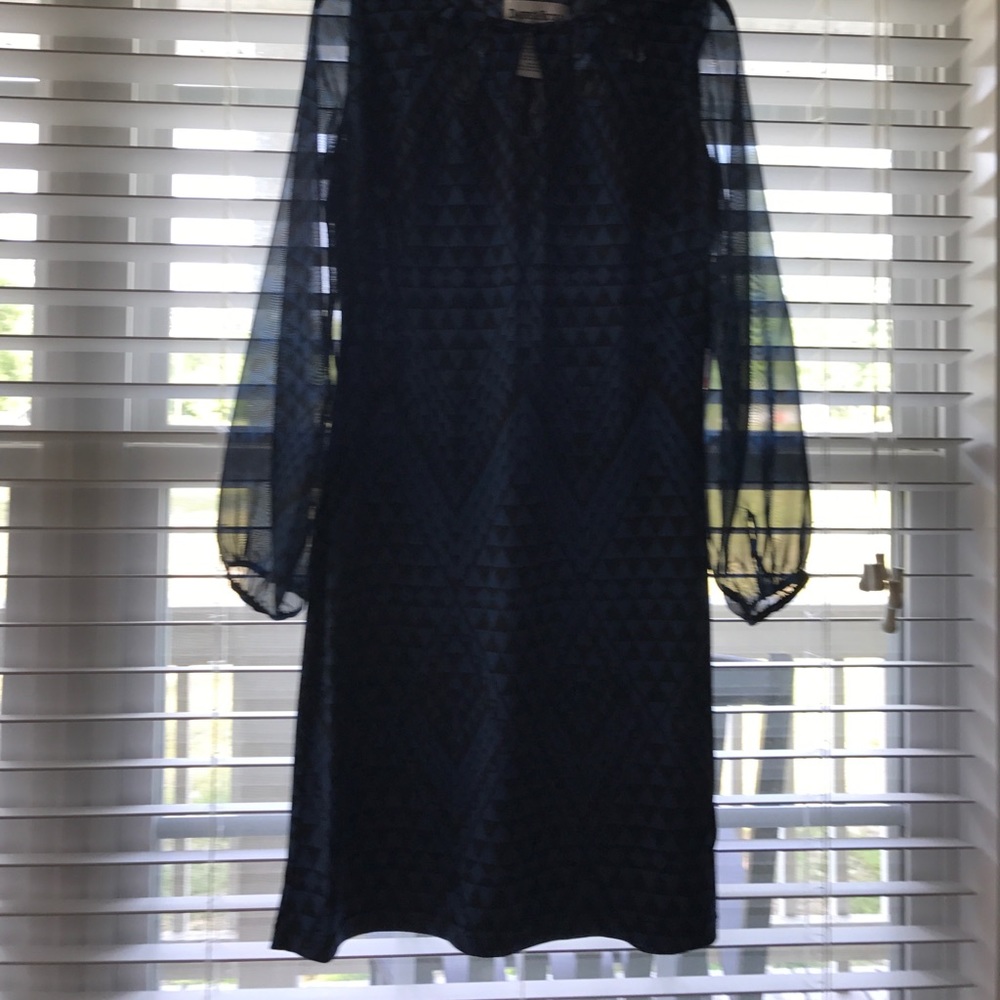 NWT navy and black dress, washable