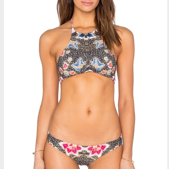 Beach Riot Bikini Set in Le Fleur Size L - Picture 2 of 8