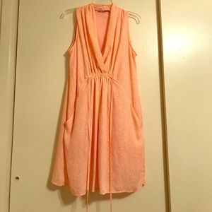 Peach, Patterned Dress