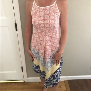 Beautiful Boho Style Midi Dress with Back-tie