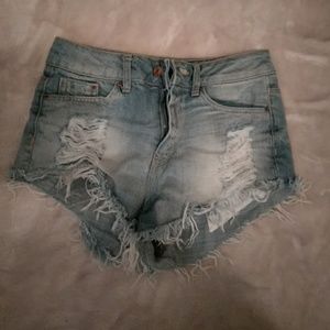 Denim shorts