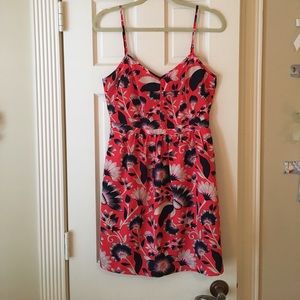 J. Crew strappy patterned dress