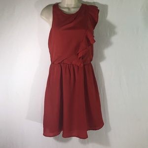 Red Orange BCBG dress