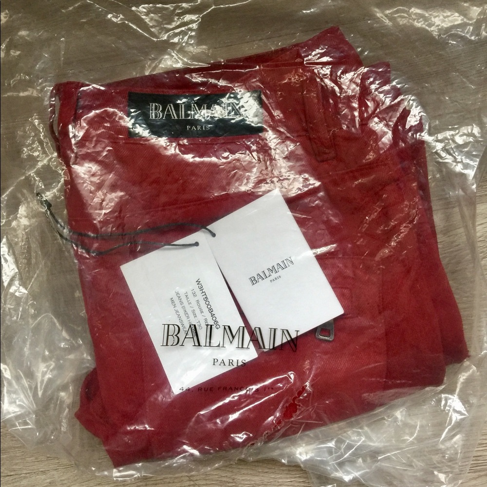 Men's Balmain geometric jeans 30x38