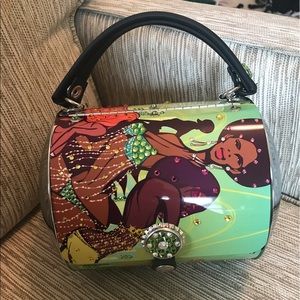 Little Earth Cylinder Metal Purse