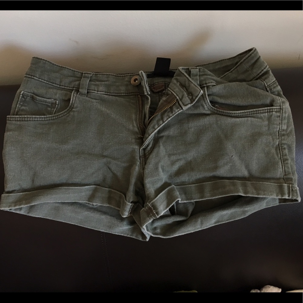 Forest green shorts