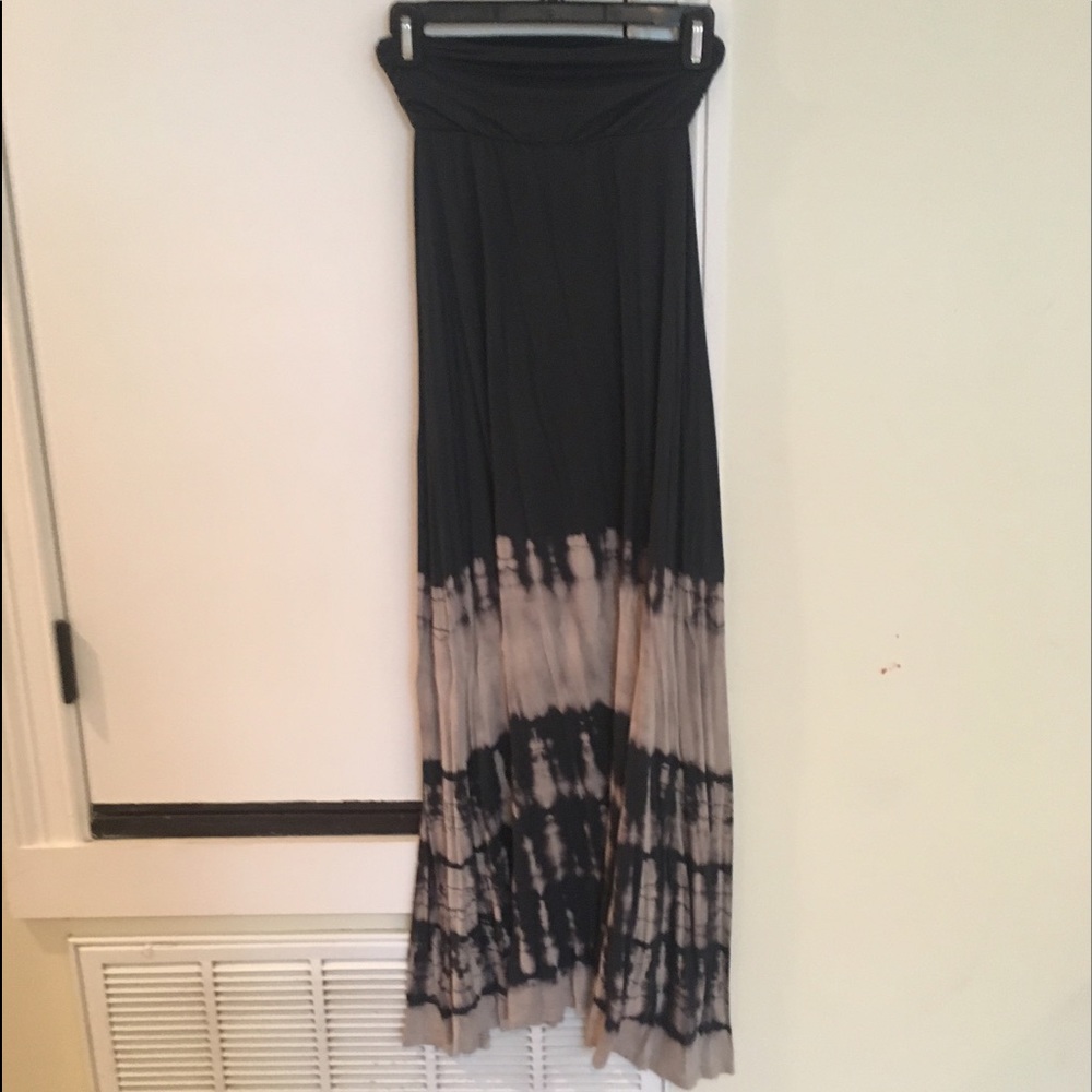 Tie dye maxi skirt