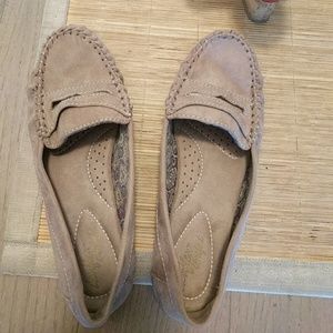 Beige loafers