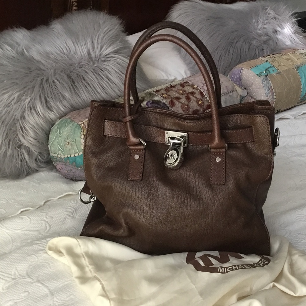 Michael Kors brown leather bag