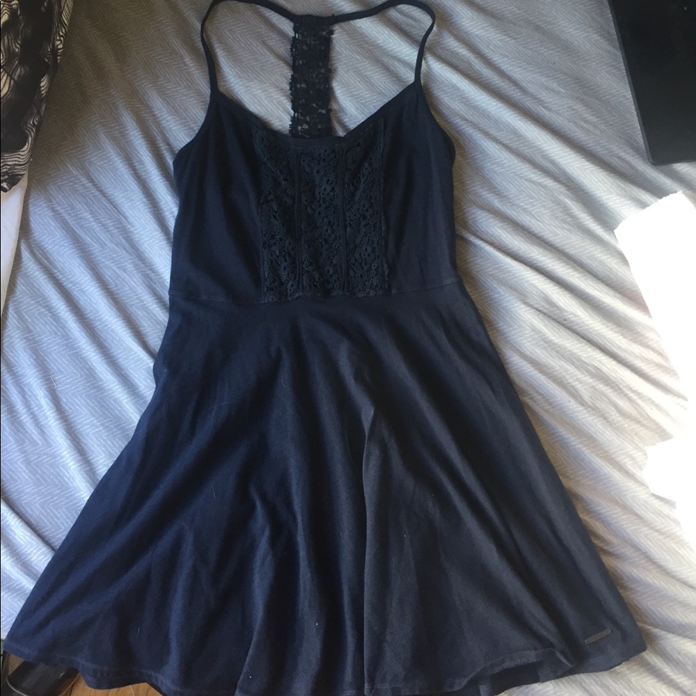 Abercrombie & Fitch navy blue skater dress