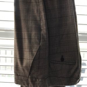 Light brown dress pants with pin strips