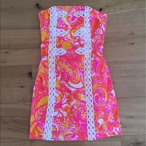 🆕 Lilly Pulitzer Strapless Shift Dress✨