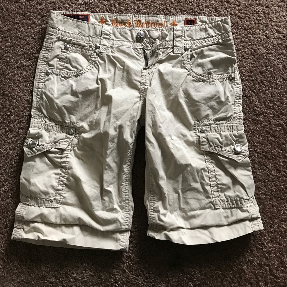 Rock revival cargo shorts
