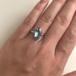 Alexis Bittar fine topaz/sterling silver ring