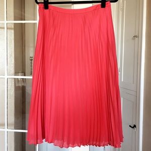 Ann Taylor Loft pleated midi skirt