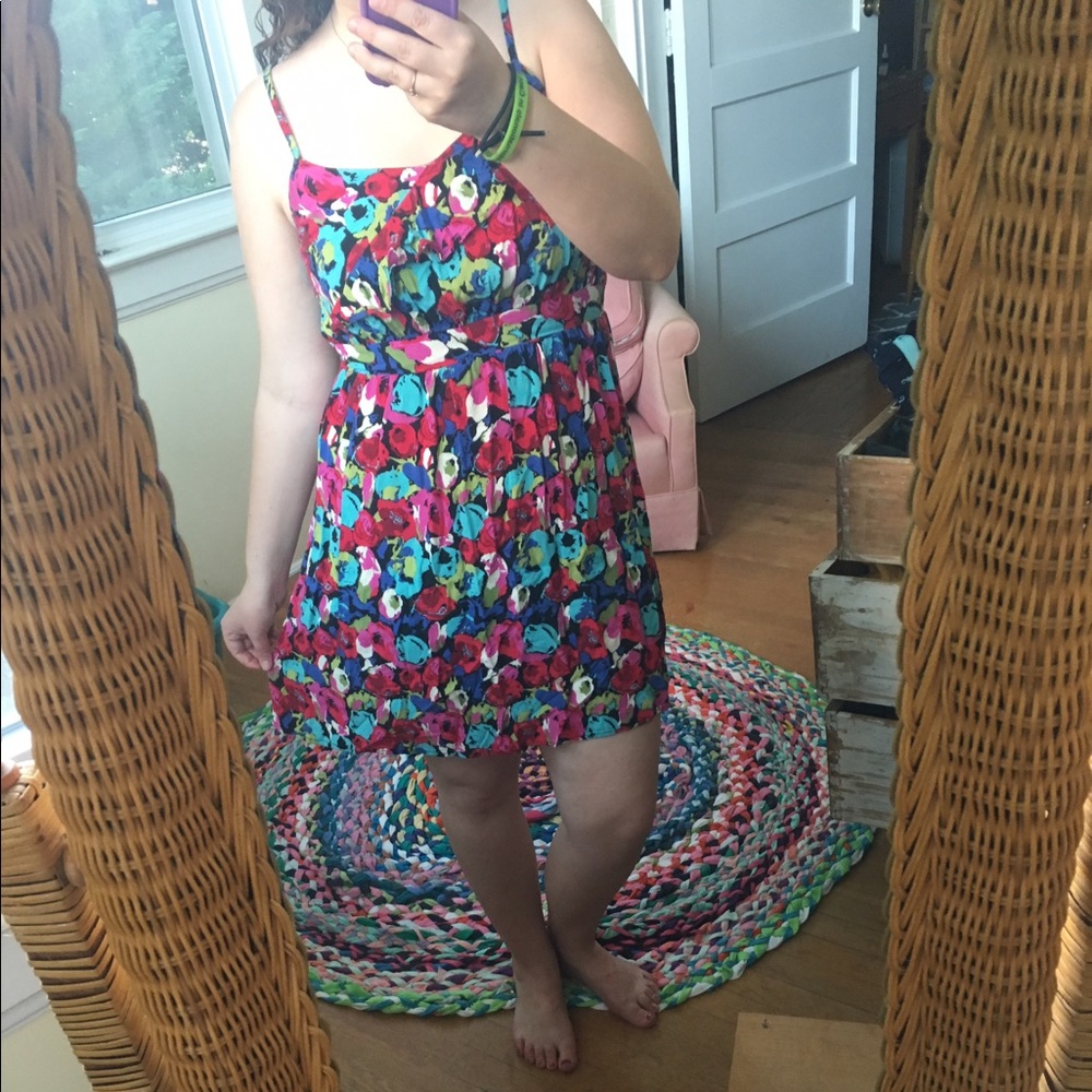 Floral print dress