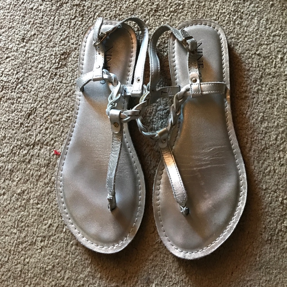 Silver sandals