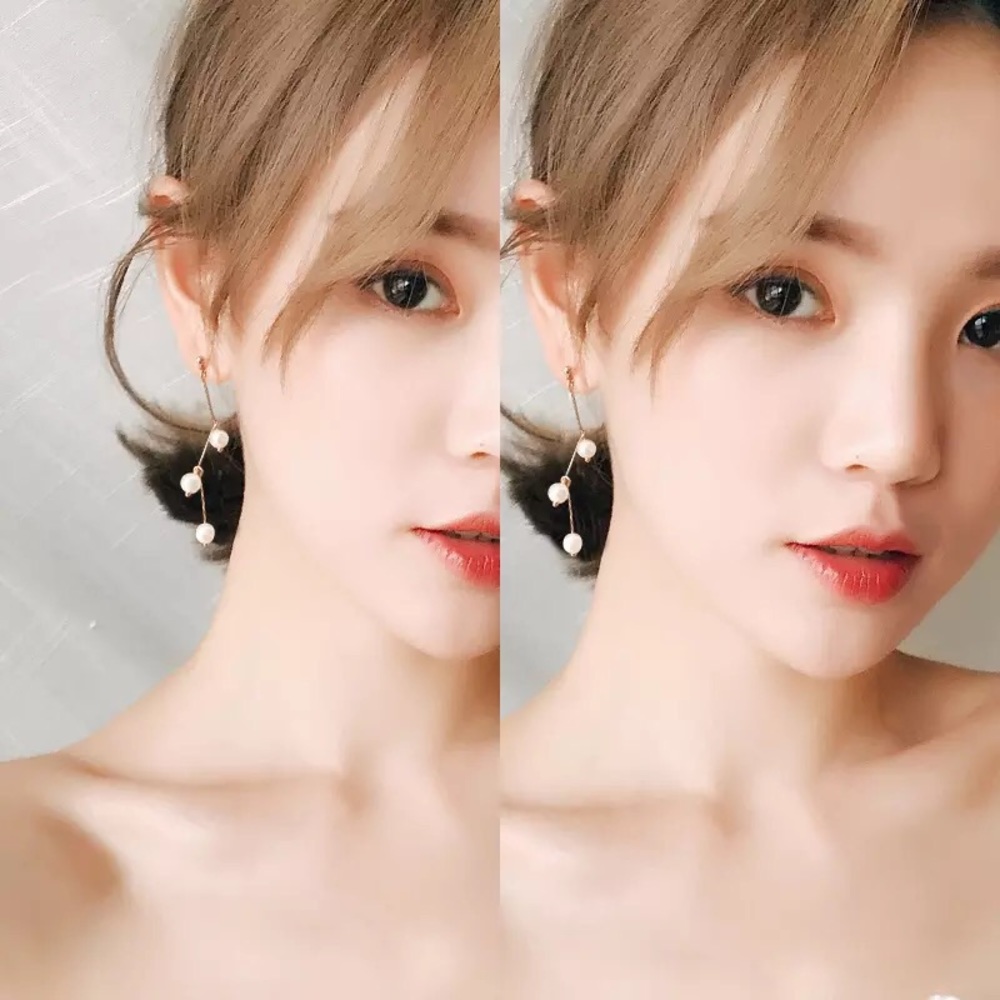 ✨ Dainty Simple pearl earrings