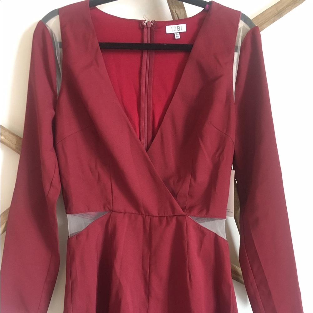 NWT crimson/garnet romper
