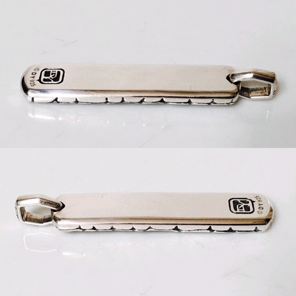 David Yurman Sterling Naturals Gator Ingot Tag - Picture 4 of 7