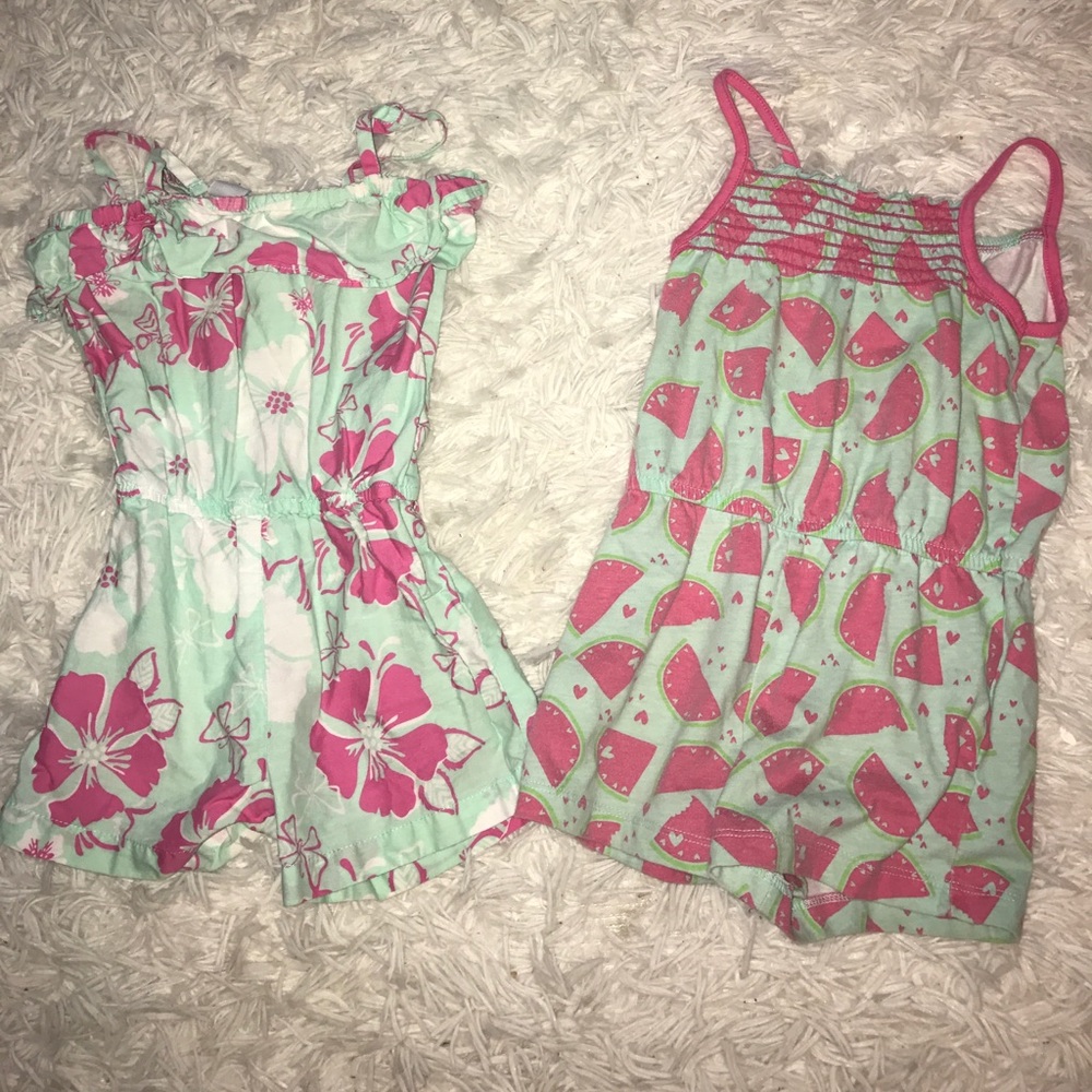 Bundle of Toddler Girls Summer Rompers. Size 4T!