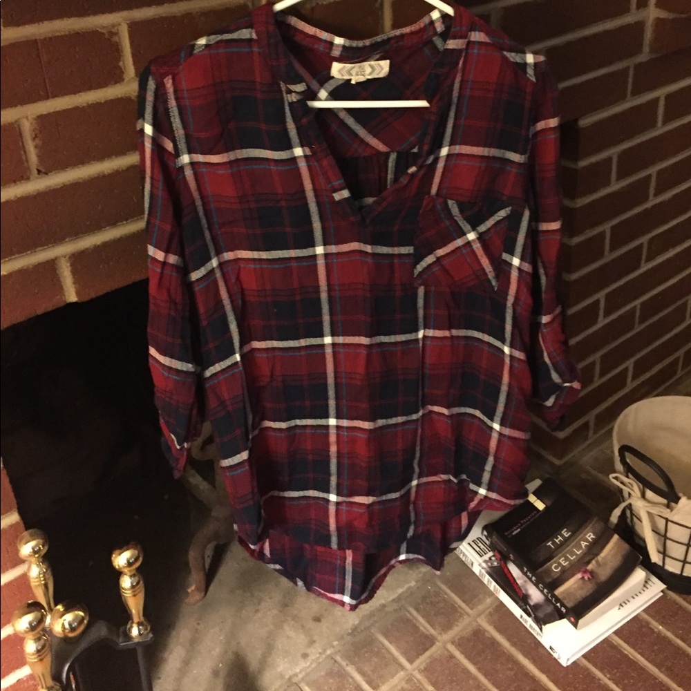 Plaid tunic