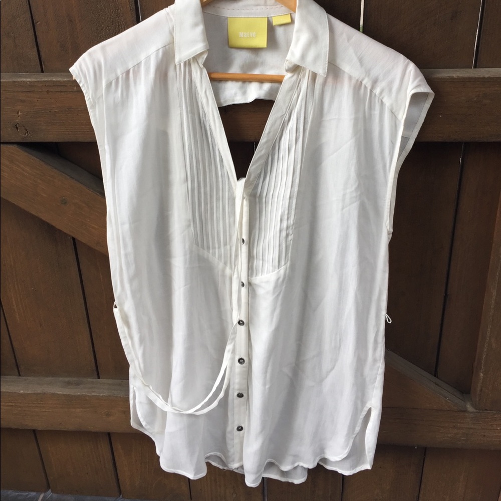 Maeve white blouse