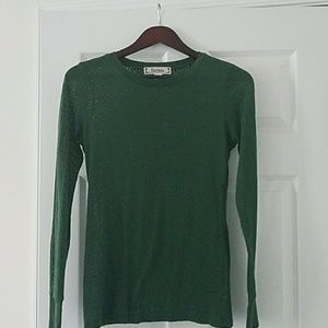 Long sleeve sheer green blouse Long sleeve sheer green blouse
