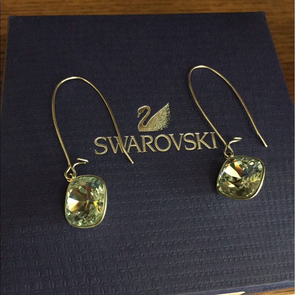 Swarovski Thankful Light Blue Pierced Earrings