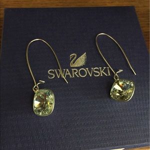 Swarovski Thankful Light Blue Pierced Earrings