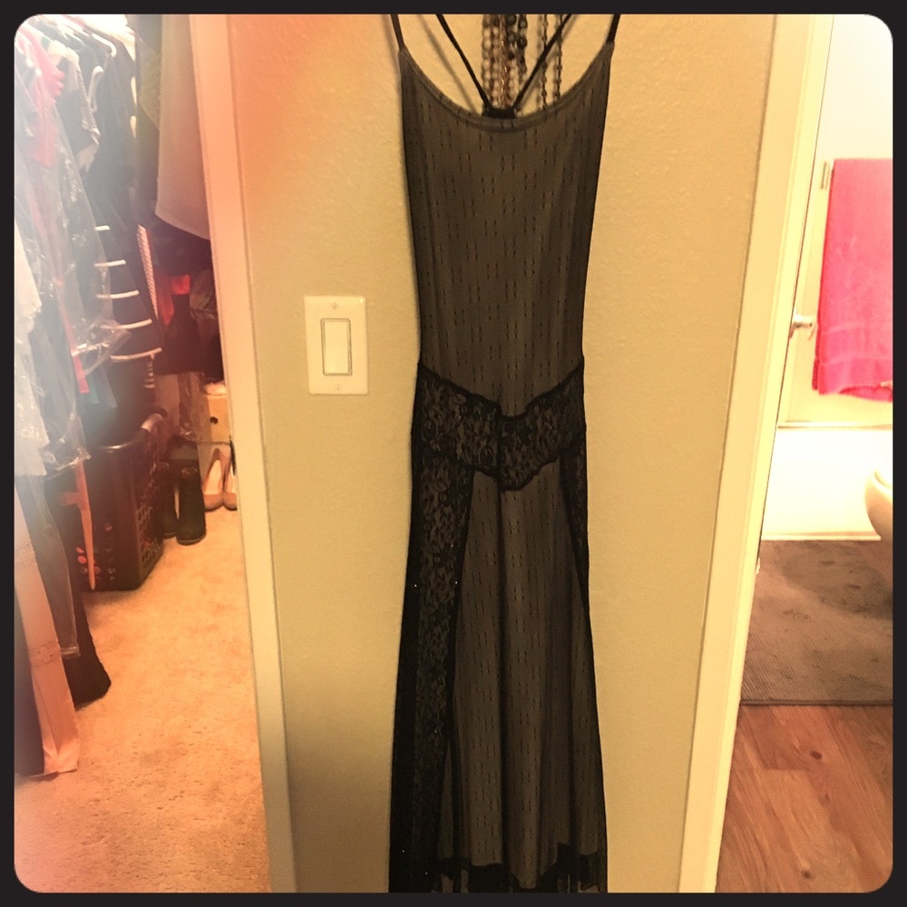 Dress. Good for an event. Lace and sparkle detail.