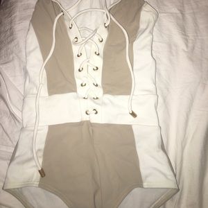 Tommy Hilfiger One Piece Lace Up Bikini