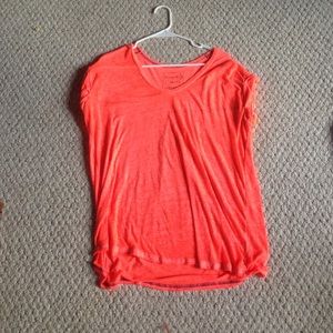 Bright orange tee shirt